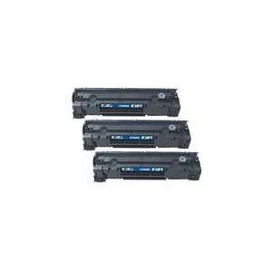  HP CE285A Compatible 3 Pack Toner Cartridge Office 