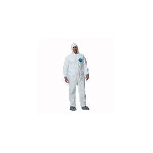 Tyvek Ty122S Coveralls With Elastic Wrist/Ankle & Hood/Boot, 25/Case 