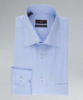 Alara light blue cotton poplin spread collar dressshirt