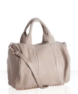 Alexander Wang latte pebbled leather Rocco satchel   up to 