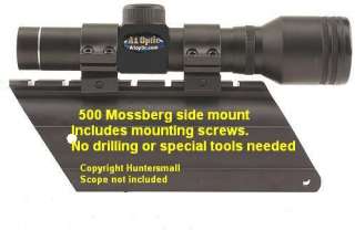 Mossberg 500 shotgun Weaver Elk rifle scope side mount  