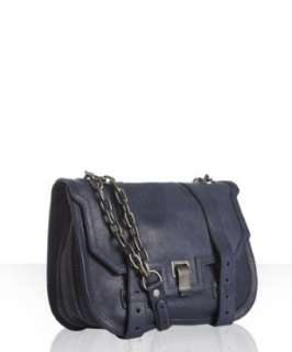 Proenza Schouler blue leather PS1 mini messenger bag   up to 