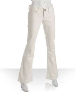 style #306018601 snow white stretch Savoy flare leg trouser jeans