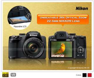 NEW NIKON COOLPIX P500 36x Optical Zoom Full HD #C818  