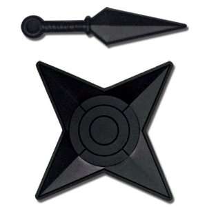  Naruto Shippuden Kunai Knife and Shuriken Weapon PVC 