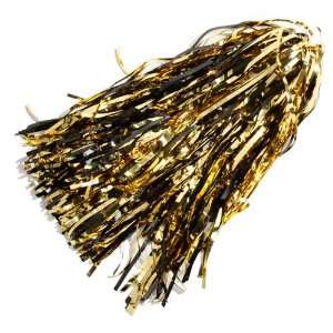  NFL Black Gold Metallic Rooter Pom: Sports & Outdoors
