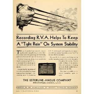   Company R V A Meter Recording   Original Print Ad