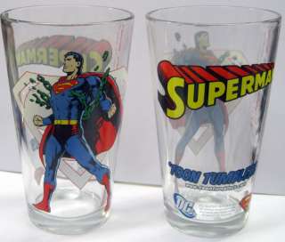 PopFun SUPERMAN Toon Tumbler DC Comics Pint Glass  
