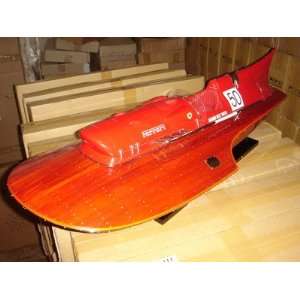 Ferrari Speed Boat Museum Quality Wooden Model Ship 32 Fully Assembly 