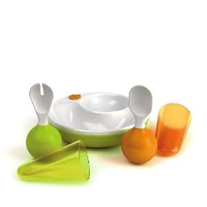  Momma Development Meal Set, Orange/Green Baby