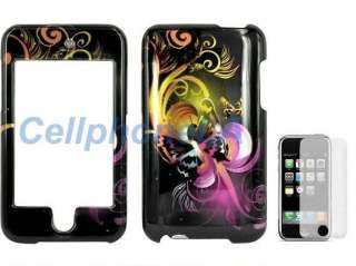 Ipod Touch 2nd 3rd Gen Butterfly Hard Case Cover + LCD  