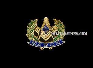 Masonic (wreath) Lapel Pin ^ Hat Pin  