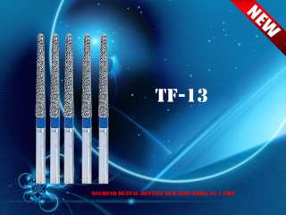 5x Diamond Dental Dentist Bur Bits Drill FG 1.6mm TF 13  
