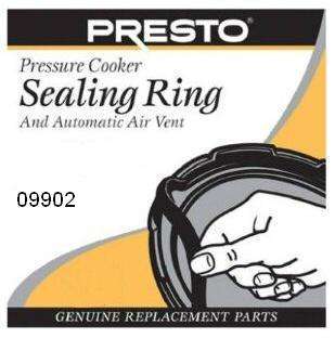 09902 Presto Pressure Cooker Sealing Ring, Vent & Plug  