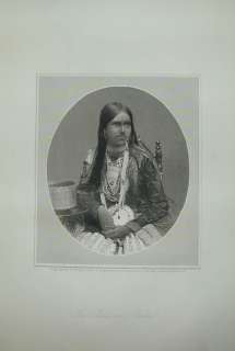   Mission School Woman Rare Antique Print 1849 Maine Casco Bay  