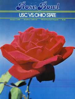 1980 Rose Bowl Program USC 17 Ohio State 16  
