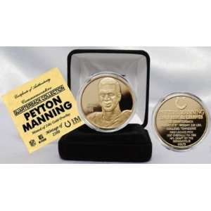  Peyton Manning NFL Quarterback Coin Collection 24KT Gold 