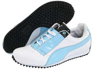 Puma Pin Cat Womens Spikeless Golf Shoes White/Blue  