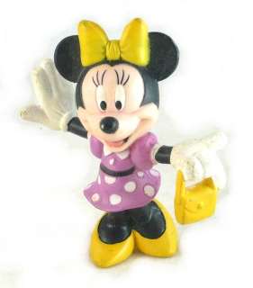Vintage Minnie Mouse PVC Figurine Polka Dots & Purse  