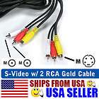25 Foot (25FT) S Video w/ 2 RCA Audio Cable for DVD TV
