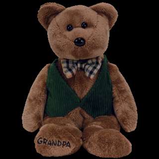 PAPA the BEAR TY BEANIE BABY Grandpa Bear Retired Exclusive MINT 