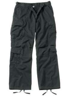  Military 8 Pocket BDU Pants Black Paratrooper Fatigues 