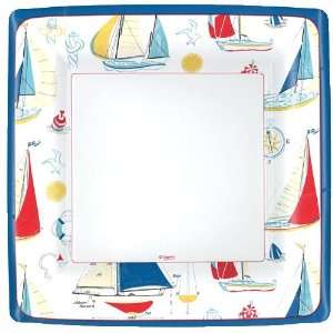  Ship to Shore 10 inch Square Paper Plate: Kitchen & Dining