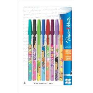  Paper Mate Expressions Stick Ballpoint Pens, 8 Colored Ink 