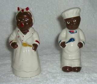   Americana Aunt Jemima Mammy Cook JAPAN Salt and Pepper Shakers  
