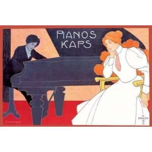 Pianos Kaps Hans Pfafe. 18.00 inches by 12.00 inches. Best Quality 