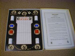 Vintage 1953 Schaper SKUNK Dice Game Complete Nice  