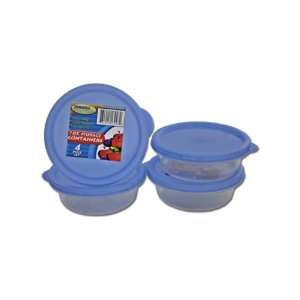  New   Round plastic container set   Case of 72 by storage 