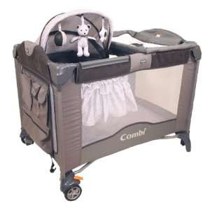  Combi Travel Solutions Play Yard Natural Gingham Baby