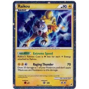  Pokemon Call of Legends Single Card Raikou #SL9 Shiny Rare 
