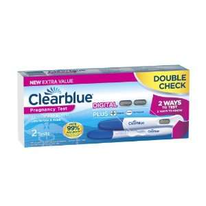   Clearblue Double Check Pregnancy Test, 2 Count: Health & Personal Care