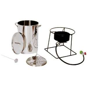   Propane Outdoor Cooker Set with Burner and Turkey Pot Patio, Lawn
