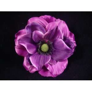    NEW Stunning Purple Anemone Hair Flower Clip, Limited. Beauty