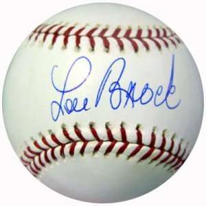   Signed Lou Brock Baseball   Official Major League