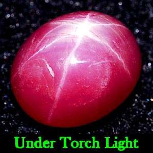   Ct. Oval Cabochon Natural Red Star Ruby 6 Rays Gem Madagascar  