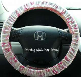 Car Steering Wheel Cover Pink Ribbon Breast Cancer NEW  