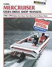 Mercruiser Stern Drive Shop Manual 1986 1994  Alpha One, Bravo One 
