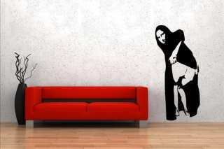 Banksy Graffiti  Mona Lisa Mooning  Large Vinyl Wall Sticker Classic 