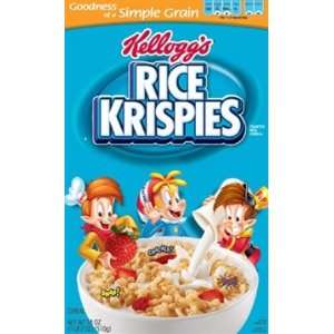 Kelloggs Rice Krispies Toasted Rice Cereal, Large 34.4 Ounce Box   2 