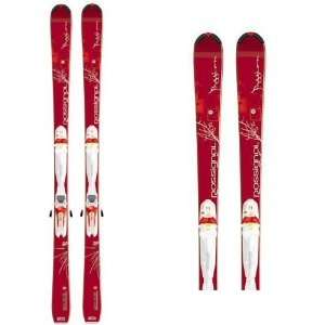  ROSSIGNOL PASSION WZIP ALPINE SKIS WITH BINDINGS   WOMENS 