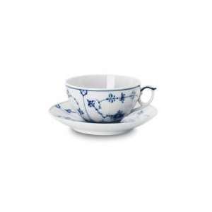 Royal Copenhagen Blue Fluted Plain Small Tea Cup & Saucer:  