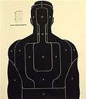 shooting, pistol items in silhouette targets 