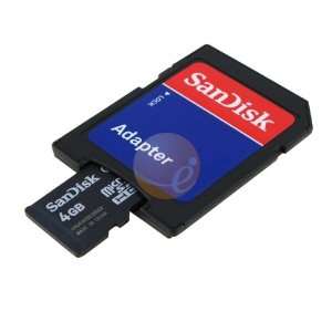  SanDisk 4GB microSD Memory Card for Nokia E71, 6650 Fold 