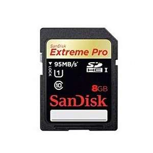 com Sandisk Extreme SD Pro UHS I 95mb/s 8GB class 10 SDHC Memory Card 