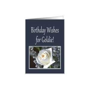 Birthday Wishes for Goldie Card