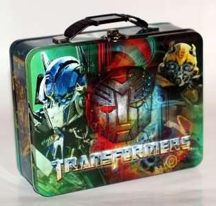   Optimus Prime Bumble Bee TIN TOTE LUNCH UTILITY WORK BOX New  